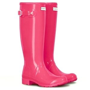 Women's Tall Hunter Rain Boots Hot Pink
